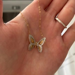 10K Gold Butterfly Necklace